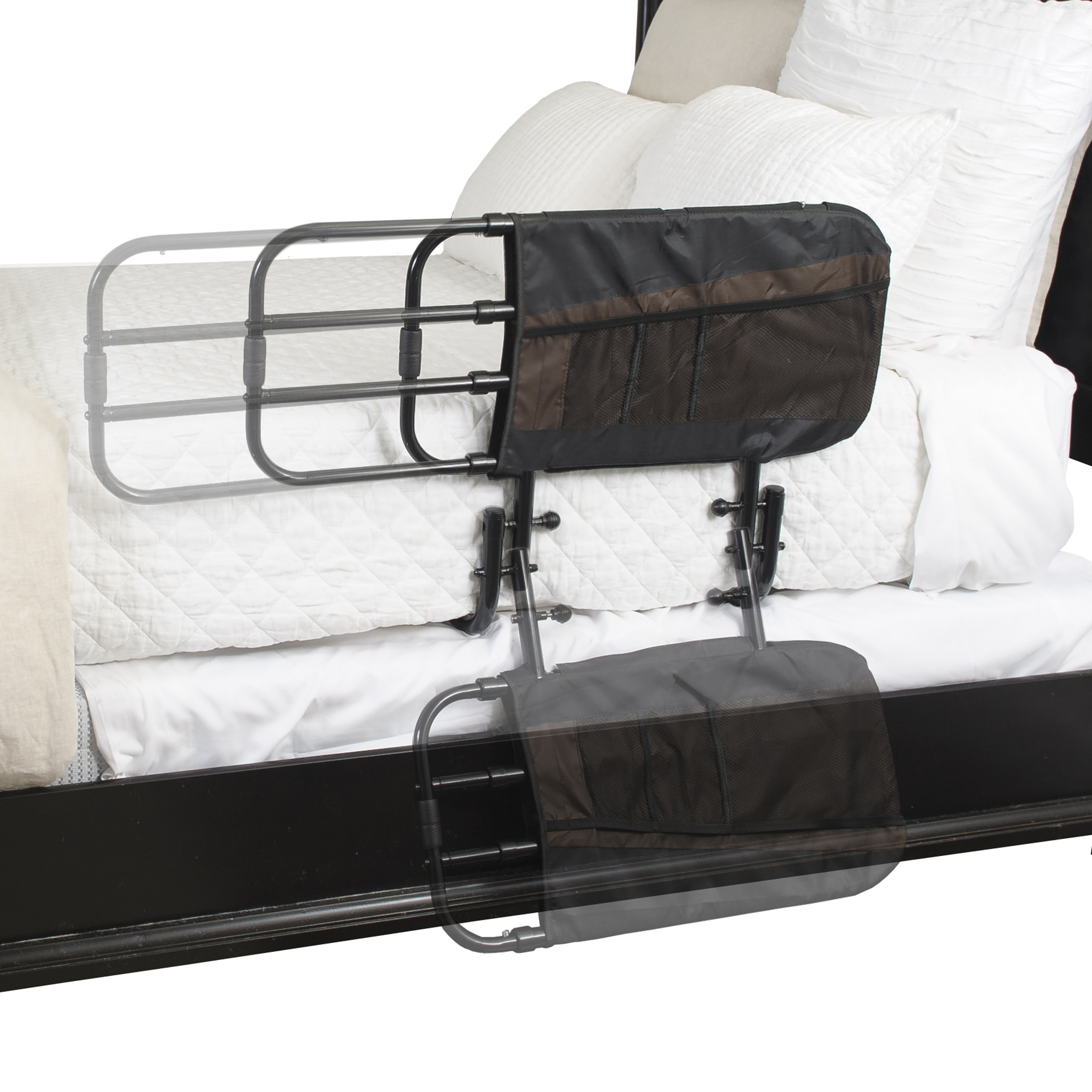 Product Image Stander Bed Rail EZ Adjust - showing fold down